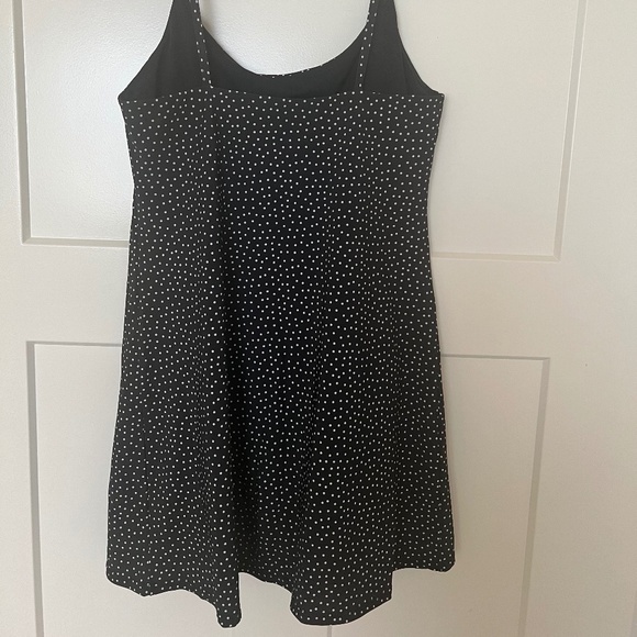 Abercrombie & Fitch Traveler Mini Dress - Black Polka Dot - Size MP - Picture 3 of 5